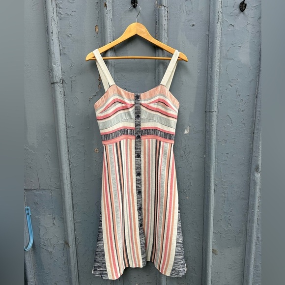Anthropologie Hutch Striped Cotton blend dress, size 8 - Picture 2 of 8